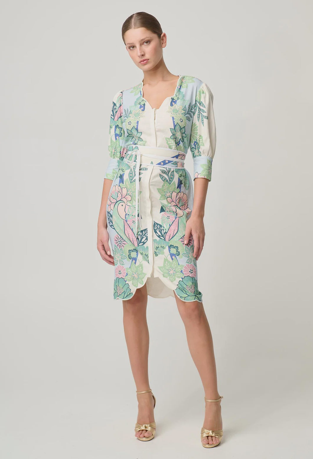 AUGUSTINE PLACEMENT PRINT DRESS